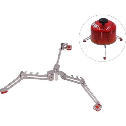 Outdoor Stove Base Fixed Support Gas Stove Fixed Bracket Folding Triangular Bracket Gas Cylinder Tripod Holder Support