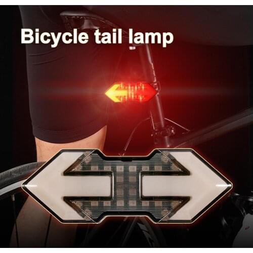 Bicycle Taillight Remote Led MTB Bike Light Flash Tail Rear Light Seatpost Turn Warning Rechargeable Lamp for Night Riding