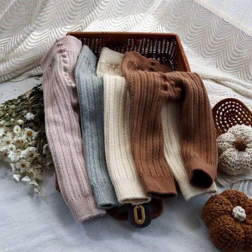 Winter pants for boys cotton knitted slim pants toddler girls legging warm children trousers Elastics baby pants girls clothes