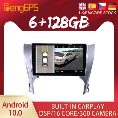 128G Android10 PX6 DSP For Toyota Camry 2012 -2015 Car DVD GPS Navigation Auto Radio Stereo Video Multifunction CarPlay HeadUnit