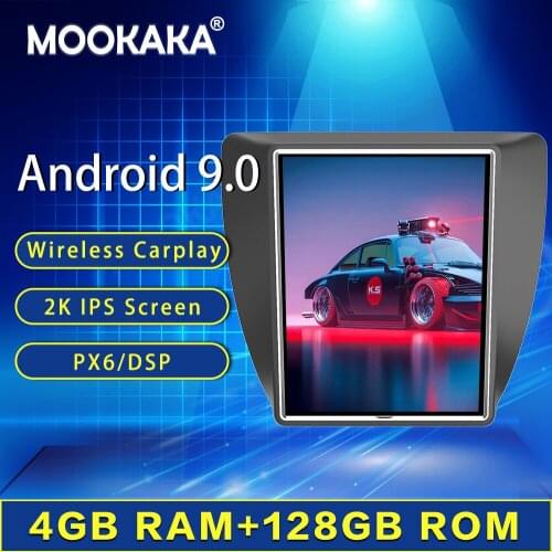 128G Vertical Screen Tesla Android 9.0 Voice Control Built-in CARPLAY Car Radio For VW Volkswagen Sagitar 2012+ GPS Navigation