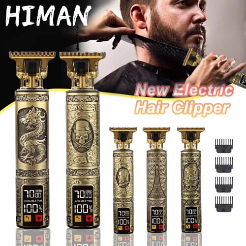 2021 USB Electric Hair Clippers Trimmer For Men Rechargeable Professional Barber Hair Cut Barber Shop Electric Shaving T-Outlin