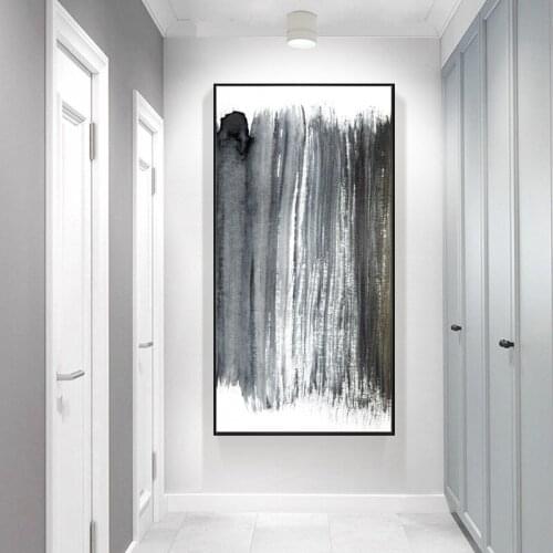 Abstract Black and white Zan Canvas Paintings Posters And Print Unique Decor Wall Art Pictures For Living Room Bedroom Studio