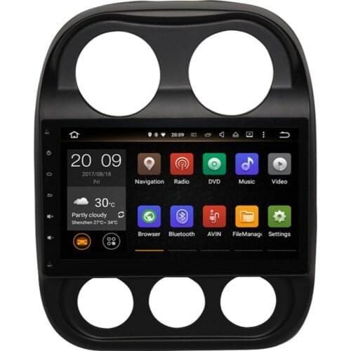 Car GPS Navigation For JCOMPASS/COMMANDER/Patriot 2007-2022 Radio Stereo With Bluetooth WiFi Mirror Link Support Backup Camera