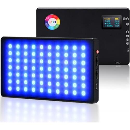 LituFoto N126 Bi-color 3200K-5600K Mini Video LED Light Portable Fill Light Built-in Battery for Phone Camera Shooting Studio