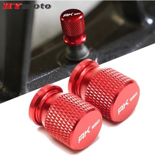 For KYMCO AK550 AK 550 2017-2019 2018 2020 Motorcycle Accessories Wheel Tire Valve Stem Caps Airtight Covers With Logo "AK550