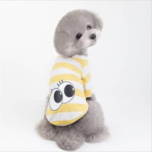 Dog Clothes Small Dogs XS-XXL Simple Puppy Dog Accessory Cat T-shirt Striped Pet Vest Sleeveless Solid Summer Clothes Dog Shirt