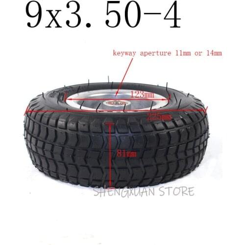 Hot Sale Good Quality Electric Scooter 9X3.50-4 Wheel Rims with Inner Tube Fits Gas Scooter Pocket Bike Electric Tricycle