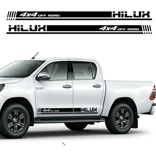 Hilux cross-country car door 4 x4 car barcode label auto door waist line decoration interesting vinyl film decal accessories