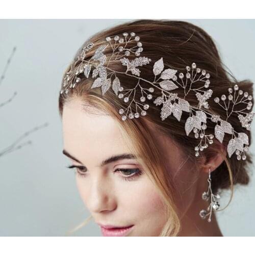 HP291Wedding Hair Accessories Bride Headwear Headband Hair Accessory Women Prom Evening Dresses Hair Ornaments Bridesmaid Tiara