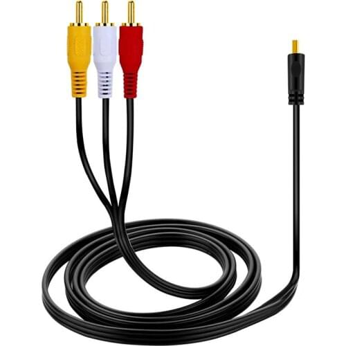 HDMI to RCA Cable HDMI Male to 3RCA AV Composite Male M/M Connector Adapter Cable Cord Transmitter for PC/laptop/PS4/ XBOX /DVD