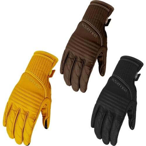 Abbey Road Retro Classic Gloves Motorcycle Touch Screen Guantes Motorbike Scooter Street Moto Riding Protective Luvas Mens