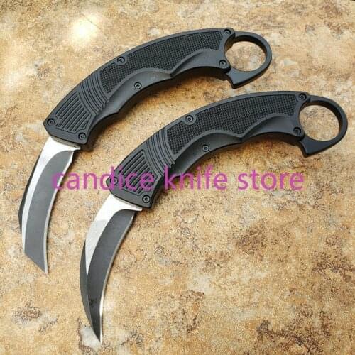 Komodo Dragon Dual Action Claw Karambit 440C Blade Al Alloy Handle Tactical Pocket Folding Hunting EDC Survival Tool Knives