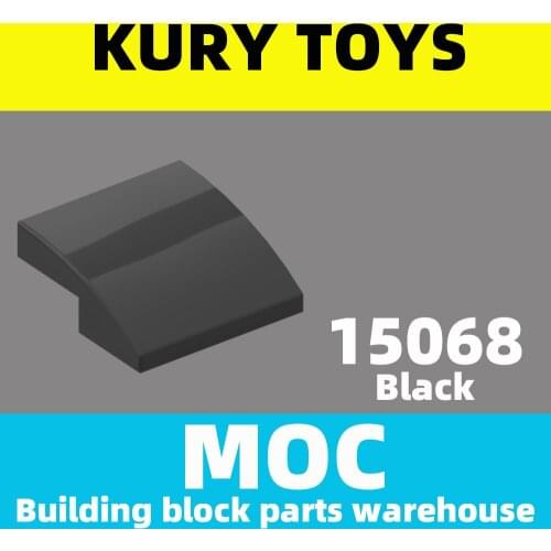 Kury Toys DIY MOC For 15068 100pcs Building block parts For Slope, Curved 2 x 2 For toy brick