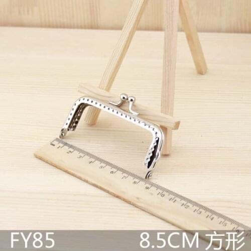 20pcs/lot Silver tone square Metal Purse Frame for coin purse sewing diy bag accesspries wholesale lot freeshipping