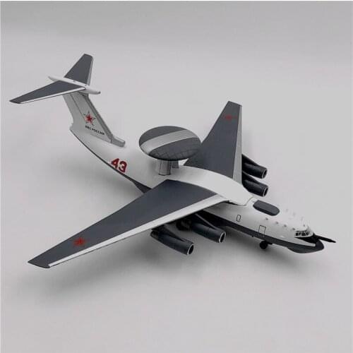 Diecast 1/200 Scale A-50 Mainstay Russia Early Warning Aircraft Airplane Models Adult Children Toys for Collection Gifts Display