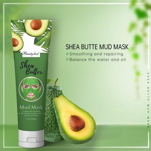 Beauty Host Shea Butter Brightening Whitening Mud Mask Improve dullness, rough & uneven complexion Create tender skin150g