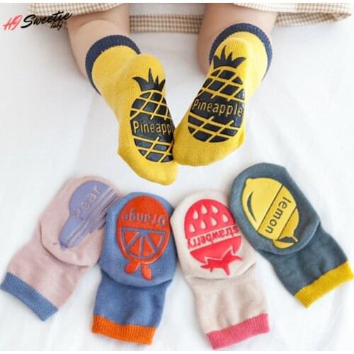 Cute Cartoon Anti-Slip Newborn Baby Socks Kids Socks 9-16cm Foot Length 0-5 Years for Baby Boys Girls Floor Socks