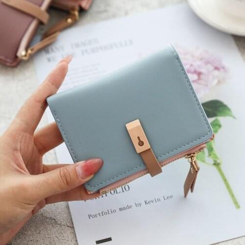 2021 Fashion Womens Wallet Short Women Coin Purse Wallets For Woman Card Holder Small Ladies Wallet Female Hasp Mini Clutch