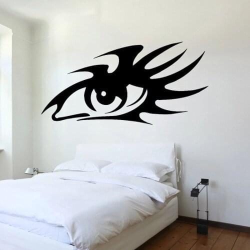 Eyelashes Wall Sticker Lash Beauty Salon Decoration Beautiful Eye Decals Removable Fashion Murals Creative Ornament O82