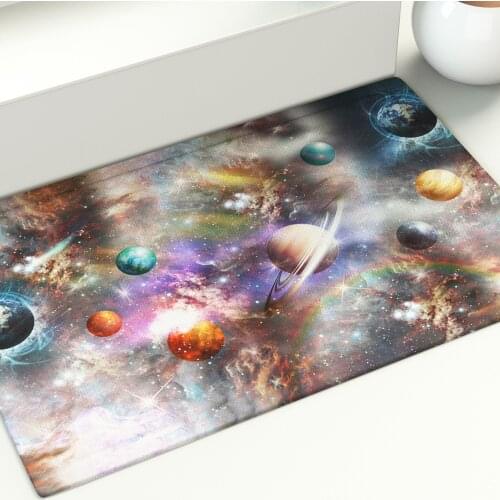 Floor Mat Universe Star Decorate Area Rugs Living Room Bedroom Bathroom Printed Large Anti Slip The Milky Way Carpet