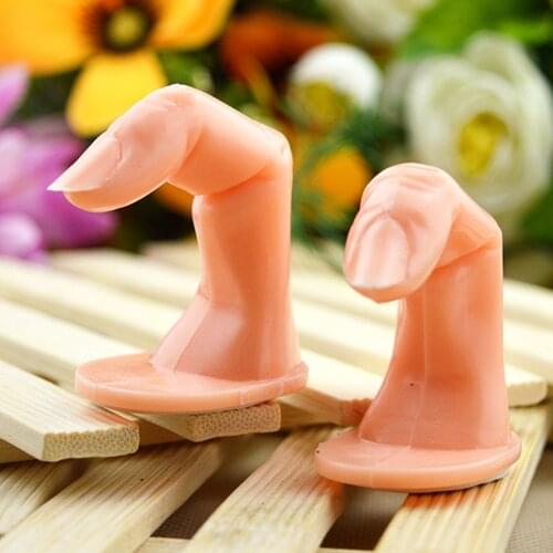 Nail Art Acrylic Gel False Tips Fake Display Fingers Model Practice Fingers Adjustable Diy Acrylic Uv Gel Manicure Nail Tools