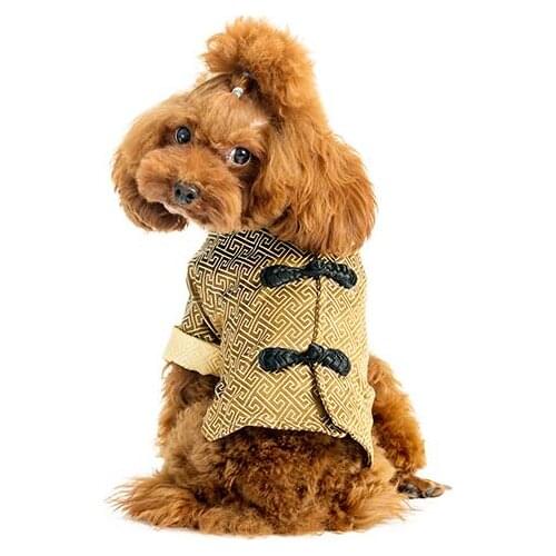 1pcs dogs cats fashion Classical Chinese Tang suit doggy cool jackets clothes puppy outwear pet dog cat coats hoodies apparel