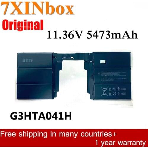 7XINbox 11.36V 5473mAh G3HTA040H G3HTA041H Original Laptop Battery For Microsoft Surface Book2 2nd Gen 15" 1793 Keyboard