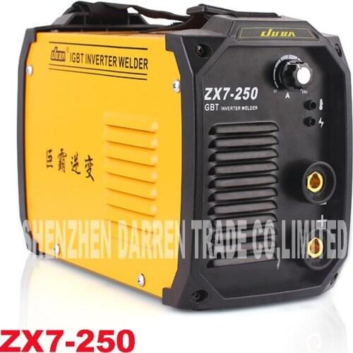 New 220V 6.5KW Portable Welder IGBT Inverter Portable Welding machine Arc Welder ZX7-250 With Electrode Holder And Earth Clamp