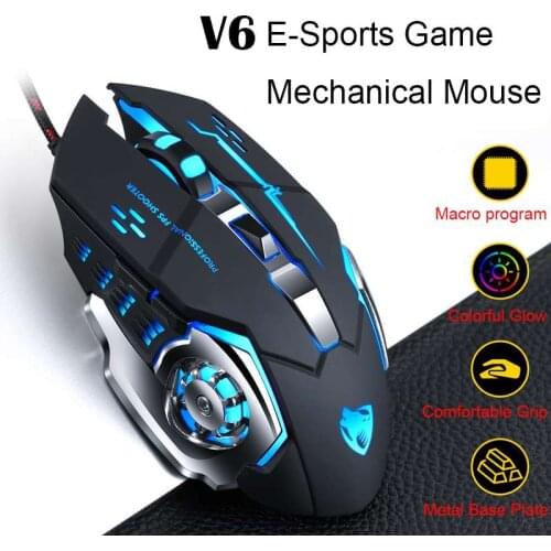 Profession Gamer Gaming Mouse Adjustable Wired LED Computer Mice USB Optical Ergonomic Cable Silent Mouse for Laptop PC