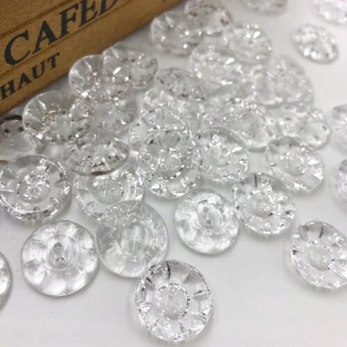 50pcs 20mm Round shape acrylic buttons with rhinestones apparel sewing accessories mix colors DIY craft PT200