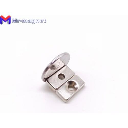 Hot sale 50pcs 25*10*4-5mm Super Strong Block Cuboid Neodymium Magnets 25mmx10mmx4mm Countersunk Hole 5mm Rare Earth 25*10*4-5