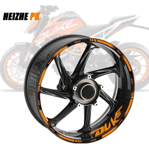 Motorcycles Wheel Stickers Reflective Rim Moto Stripe Tape For KTM Duke 125 200 390 790 890 890duke‘r 1290