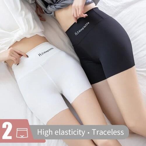 Skirt Panties Woman Pants Safety Fashion Home Shorts Under Skirt Hot Pants Female Boxer Panties 2021 Summer High Waist Elastics