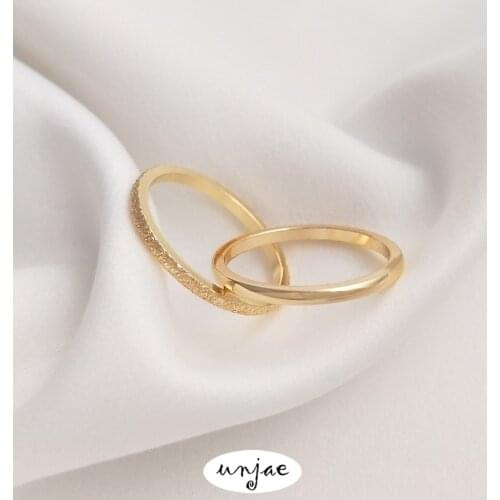 Женские золотые кольца Unjae China At AliExpress