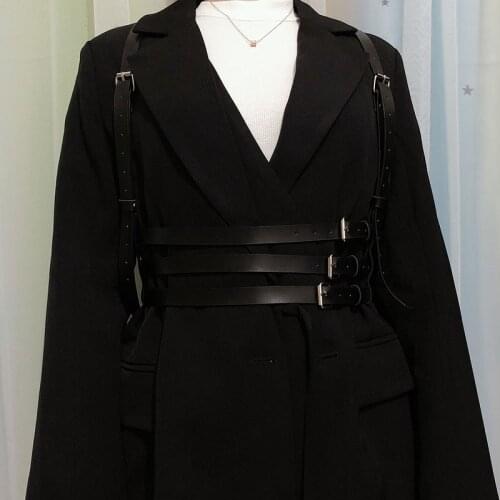 Usexy Lingerie Leather Harness Chest Belts Women Sexy Garters Body Bondage Suspenders Underwear Goth Accessories пояс для чулков