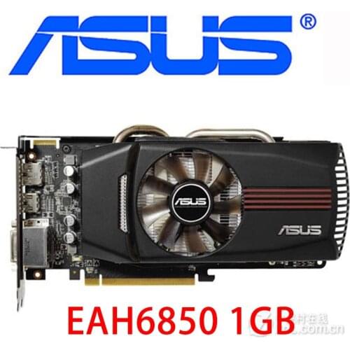 ASUS EAH6850 1GB Video Cards 256bit GDDR5 Graphics Card AMD 6800 series EAH6850 1G Radeon HD 6850 HDMI DVI H6850 1GB Used