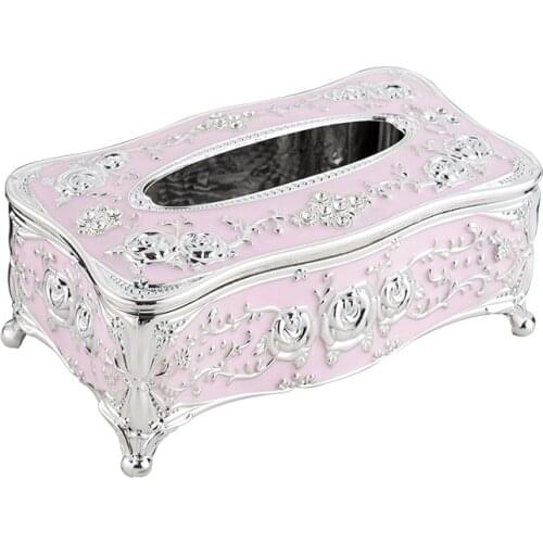 European Style High Grade Diamond Tissue Box Household Pumping Paper Napkins Kitchen Napkin Holder Servilletero