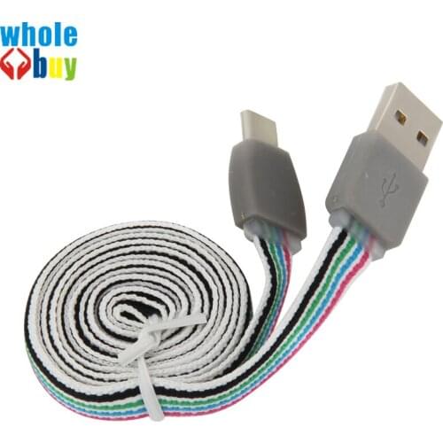 Cotton Braided Charger USB Charging Cable for 8Pin 5Pin Type-C USB C for iPhone Samsung USB-C Cord for Charging 100pcs/lot