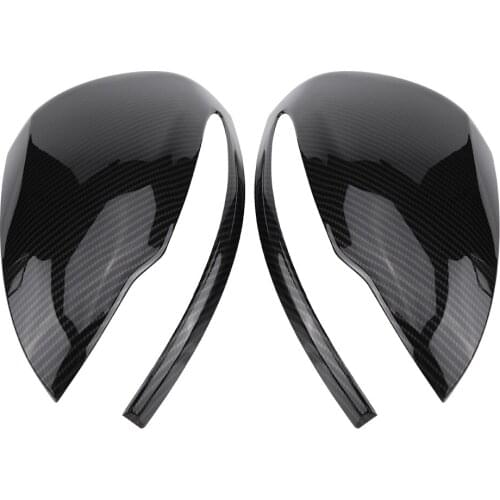 1 Pair Carbon Fiber Rearview Mirror Cover Cap Carbon Black For Mercedes Benz C/E/GLC/S Class W205 W213 X253 W222 Fits LH