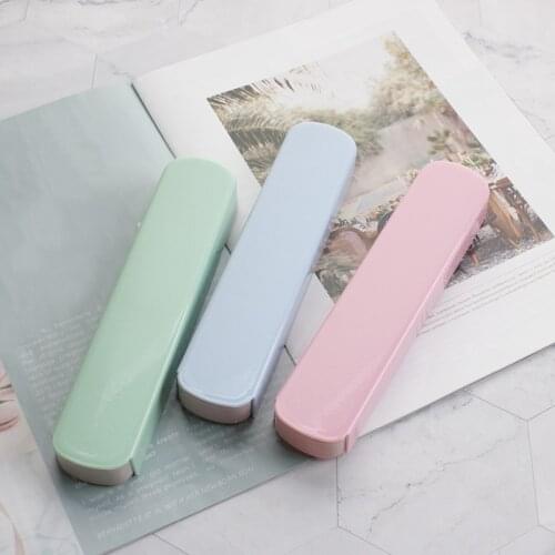 1PC Nordic Portable Plastic Cutlery Knife Fork Box Lunch Portable Pull-out Tableware Box Kitchen Tool Outdoor Tourism