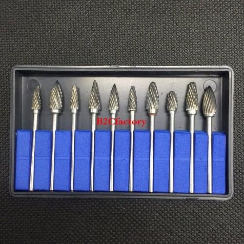 10pcs/box Dental Tungsten Steel Drills Dentist Dental Burs Burrs Polishing Tooth Drill