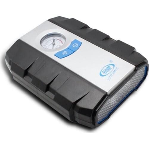 12V Car Tyre Inflator For Car Trunk Vehicle Tire Electric Inflatable Air Pump Needle Pressure Monitor With LED Emergency Light