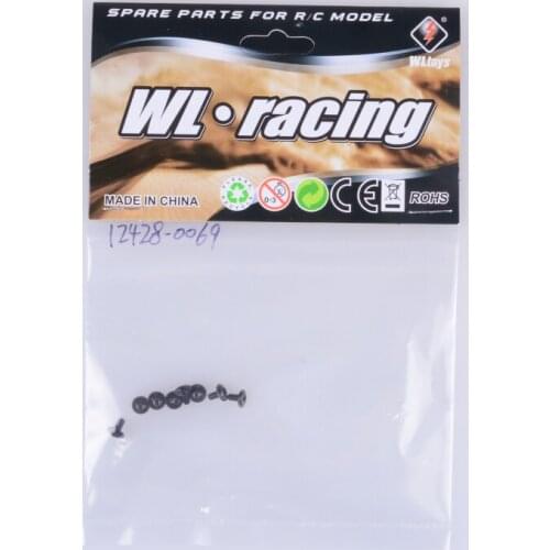 12428 12423 12428-0069 2.0*4 Screws WLtoys RC Racing Car Scale Spare Parts Accessories