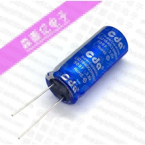 2PCS 3.8V500F lithium ion capacitor 2.7V400F CDA 3V100F super capacitor 18 * 40