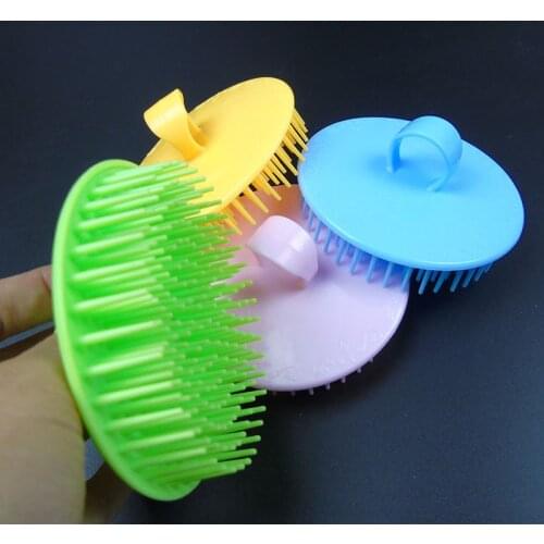 2pcs Silicone Head Body Massager Shampoo Scalp Massage Brush Hair Washing Comb Body Shower Brush Bath Spa Slimming Beauty Tools