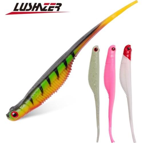 4pcs/lot LUSHAZER fishing soft lure 7.5g 12.5cm pesca carp fishing bait isca artificial soft baits China swimbait soft baits