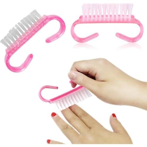 5PCS Trendy Nail Dust Shape Clean Plastic Manicure Small Design Art Horn Shape Clean Plastic Manicure Small Design Nail Art Tool