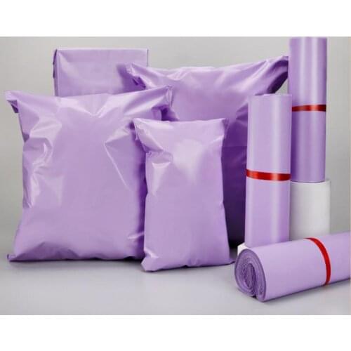 50Pcs NEW Pink&Purple Courier Mailer Bags Poly Package Self-seal Mailing Express Bag Envelope Packaging Bags For Shipping Bags