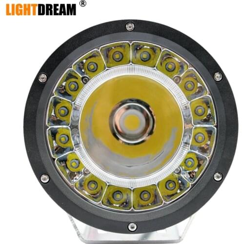 7" Inch Round 142W led Off Road lights High Low beam With DRL Free Cover 4x4 Car Lights x1pc